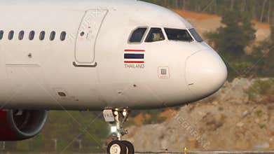 Thai VietJet Airbus A321 on the taxiway