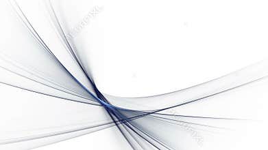 blue linear flowing energy, abstract motion