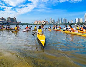 Start of Canoe Race