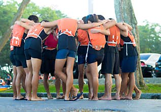 Huddle Before Race