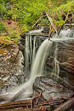Waterfall in the middle of the woods