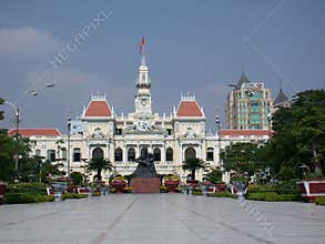 French colonial building Vietnam