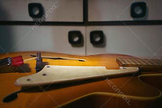 Old European jazz guitar design