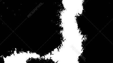 Paper absorbs ink paint. Macro.