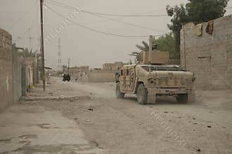 Mounted patrol in Southern Baghdad, Iraq