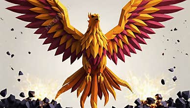 The Legendary Phoenix Rises From The Ashes Epic Animation