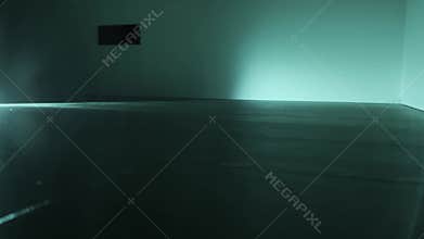 A cordless vacuum glides across a parquet surface with a