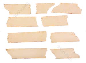 Vintage yellow paper tape