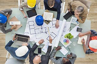 Architects and Engineers Planning on a New Project