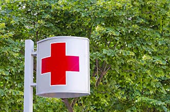 Red Cross sign