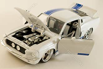 White sports car
