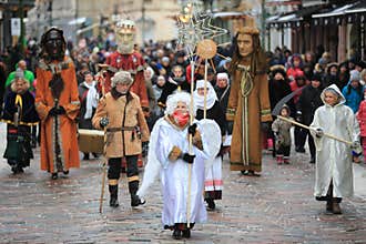 Three kings parades in Kaunas, Lithuania