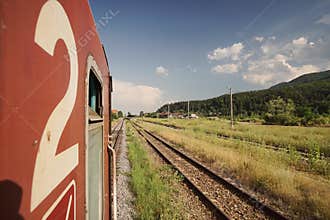 Romanian commuter train