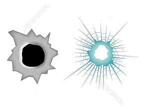 Bullet holes