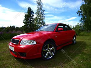 Red car