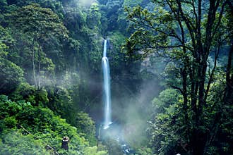 Wonderful Pelangi waterfall in Bandung