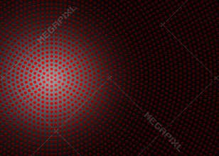 Shiny Circular Red Dots in Black Background