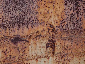 Rust. Texture and background of old rusty metal sheet.