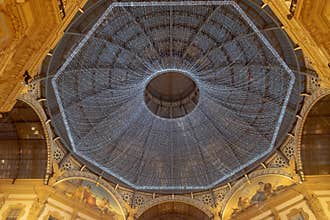 Christmas time 2018 Galleria Vittorio Emanuele II decoration lights