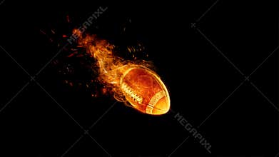 American football game concept. Mixed media