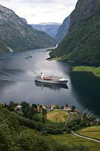 Cruise at Naeroyfjord, Norway