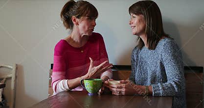 Two Friends Having a Catch up