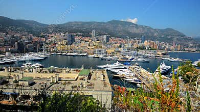 Monaco Monte Carlo Marina in Summer. Monte Carlo, Europe.