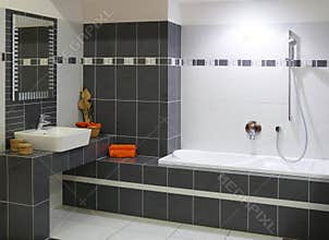 Modern designer bathroom