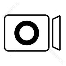 Video camera icon vector illustrat.