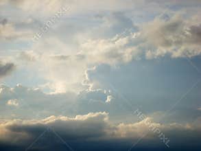 Cumulus clouds are dense, bright white clouds with significant vertical development during the day. Associated with the developmen