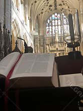 Inside Winchester Cathedral