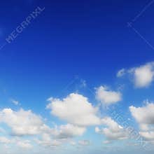 Blue sky and white clouds