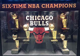 Chicago Bulls Trophy Case