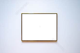 Art gallery blank picture frame for mockup