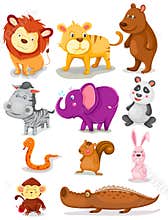 Wild animals set