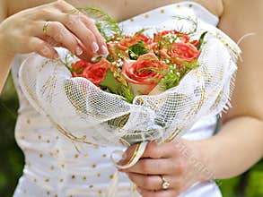 Bridal flower bouquet