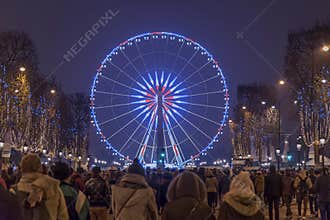 Paris Champs Elysee Ferris wheel