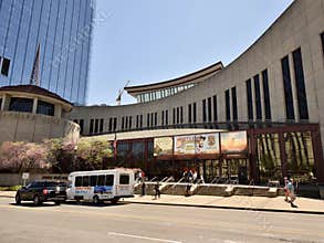 Front Entrance at the Country Music Hall of Fame and Museum Downtown Nashville