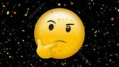 thinking  yellow face emoji