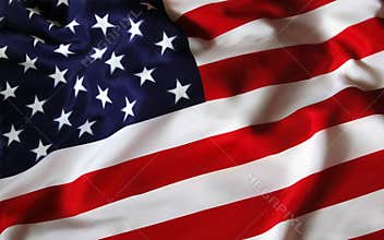 United States of America USA Flag for the holiday 4th of July. Celebrating Independence Day. Eps10 vector illustration. - Vector