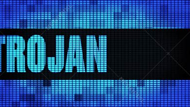 Trojan Front Text Scrolling LED Wall Pannel Display Sign Board