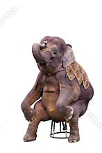Sitting elephant