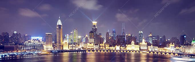 Night view of Shanghai China