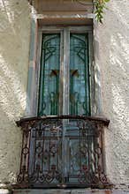 Old colonial  window in Guanajuato Mx