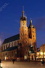 St Mary's Church by night