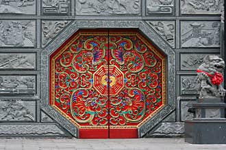 Red Chinese Door