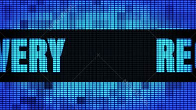 Recovery Front Text Scrolling LED Wall Pannel Display Sign Board