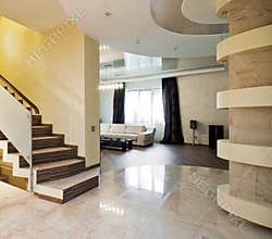 Luxury hall with staircase