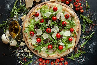 Chef`s pizza special restaurant meal