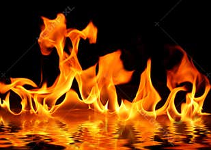 Fire on water